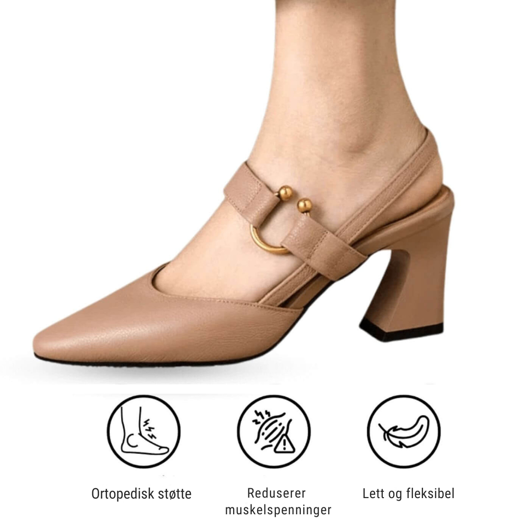 Elin™ | Ortopediske Komfortable Sandaler med Hæl