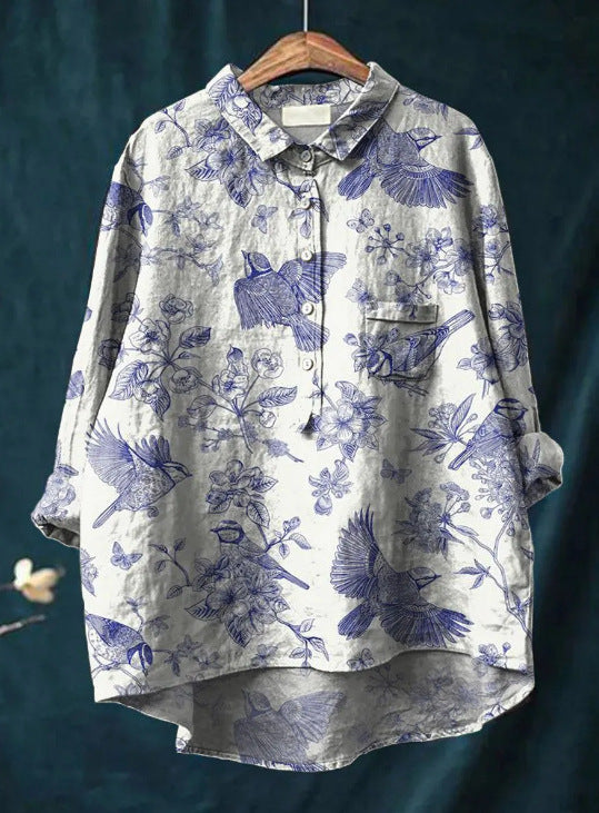 Elisabeth | Klassisk Blomsterbluse