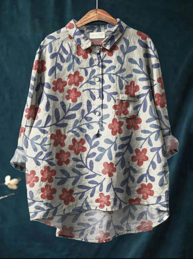 Elisabeth | Klassisk Blomsterbluse