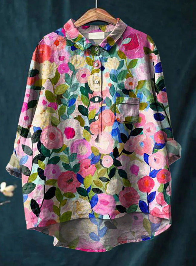 Elisabeth | Klassisk Blomsterbluse