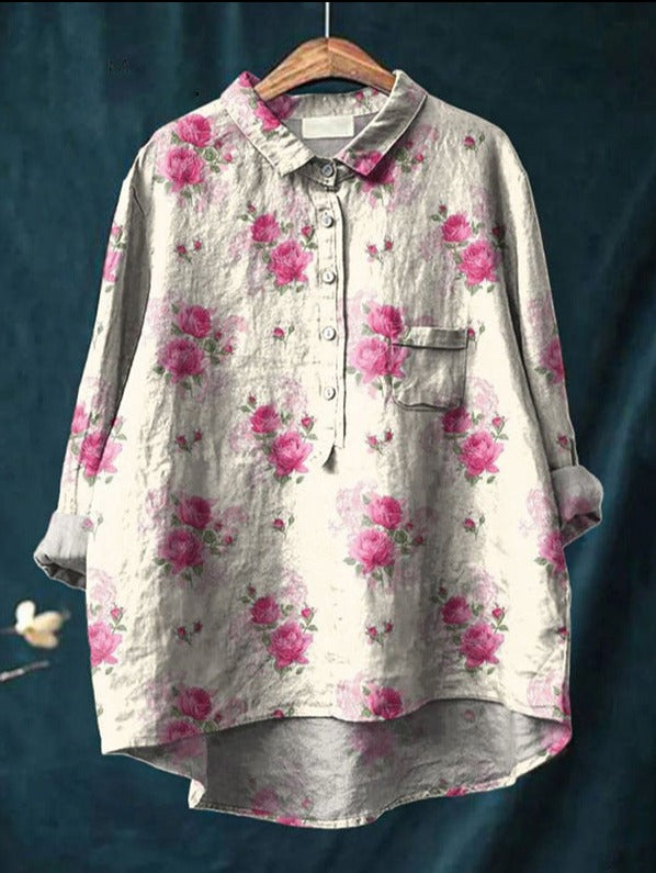 Elisabeth | Klassisk Blomsterbluse