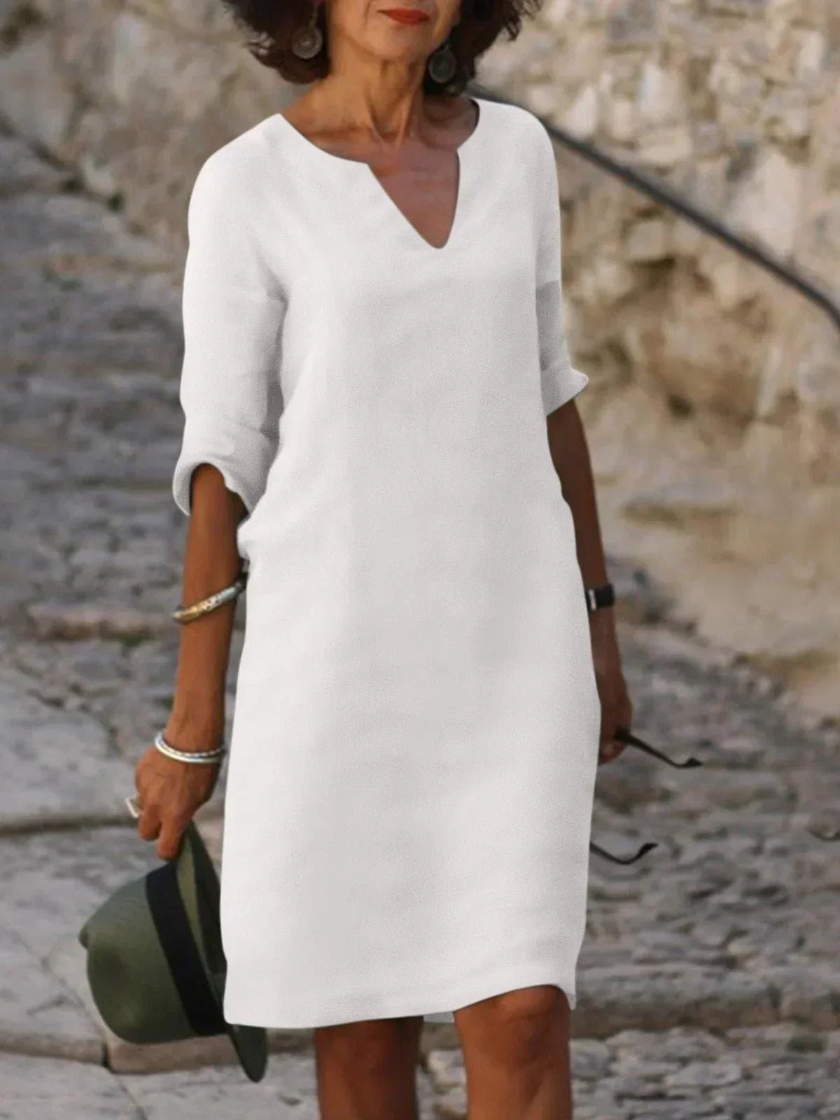 Josette™ | Elegant kjole med V-hals