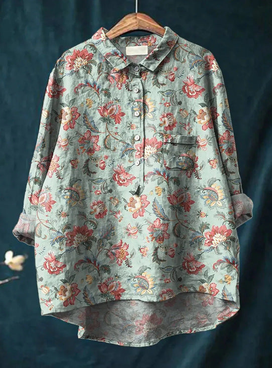 Elisabeth | Klassisk Blomsterbluse