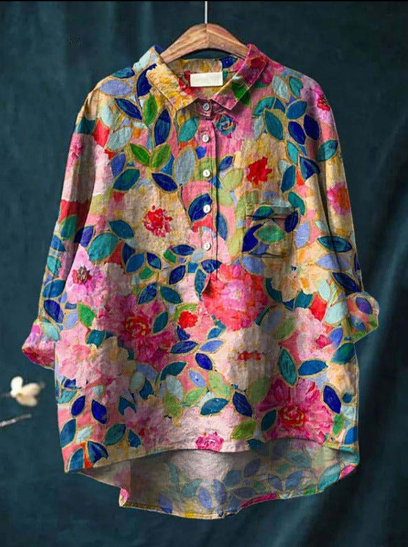 Elisabeth | Klassisk Blomsterbluse